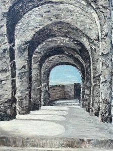 lot 124 image: Framed Artwork Oil on Board