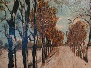 lot 185 image: Unsigned Oil Landscape Painting