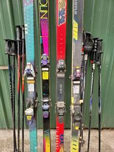 lot 203 image: Downhill Ski BindingsPole Collection