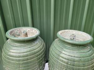 lot 217 image: Pair of Green Fountain Bases
