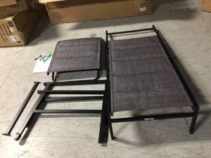 lot 10 image: High Garden Padded Sling Chaise Lounge Chair (good condition0 see pictures
