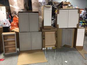 lot 40 image: Assorted pallet of Cabinets (various sizes and colors) see all pictures