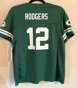 lot 38 image: NFL GREEN BAY PACKERS Womens Aaron Rodgers Jersey Size L