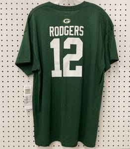 lot 65 image: GREEN BAY PACKERS Youth Boys Aaron Rodgers Shirt Size XL