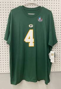 lot 69 image: NFL Green Bay Packers Brett Farve Hall of Fame Mens Shirt Size XL