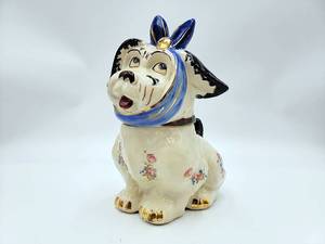 lot 04 image: 1940s Vintage Hard to Find Collectable 22kt Gold Trim Muggsy Shawnee Collector Cookie Jar