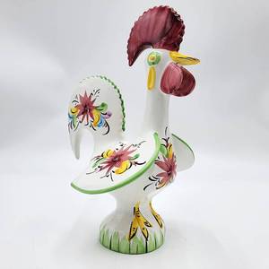 lot 12 image: Vintage Hand Painted Portugal Good Luck Rooster