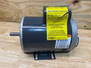 lot 88 image: DAYTON Belt Drive Motor, 1 HP, Capacitor-Start, Nameplate RPM 1,725, No. of Speeds 1
