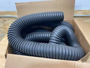lot 99 image: HI-TECH DURAVENT Industrial Ducting Hose, Hose Inside Dia. 4 in, Hose Length 25 ft, Hose Color Black, 24 psi