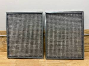lot 49 image: AIR HANDLER Lot of 2-  Washable Metal Air Filters, Panel, 20x25x2
