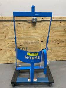 lot 50 image: MORSE Drum Lifter, Vertical, 1,000 lb Load Capacity, 25 12 in Overall Length, Carbon Steel