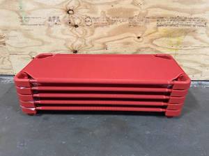 lot 19 image: LAKESHORE Lot of 5-  Kids Colors Easy-Stack Cot in Red