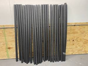 lot 114 image: ARMACELL Lot of 22-  1 18 ID x 12 W x 6 L Semi-Slit Pipe Insulators