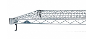 lot 116 image: METRO 48 inW x 24 inD Wire Shelf, Chrome Plated Finish, 800 lb Shelf Capacity, Silver