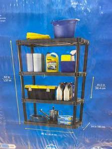 lot 67 image: PLANO MOLDING Open, Freestanding, Plastic Shelving, Overall Width 36 in, Overall Depth 24 in