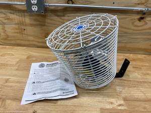 lot 26 image: SHAEFER 8 in Standard-Duty Industrial Fan, Stationary, Wall, 115V AC