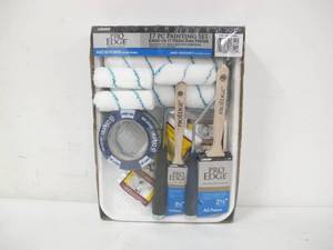 lot 518 image: Linzer Pro Edge Professional 17-Piece Painters Set - Brushes, Rollers, Tray, Etc