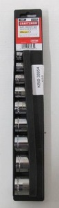 lot 532 image: Craftsman 9 Piece Standard SAE Socket Set - 38 Drive
