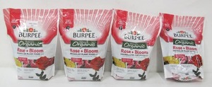 lot 537 image: 4-Pack Burpee Organic Rose and Bloom Granular Plant Food, 16 lbs Total
