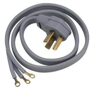 lot 565 image: 3-Pack GE Dryer Power Cord - 3 Wire - 6 Feet