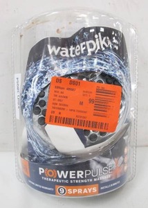 lot 568 image: Waterpik 9-Spray 4.5 in. Single Wall Mount 1.8 GPM Fixed Shower Head in Chrome