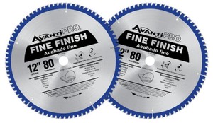 lot 575 image: Avanti Pro 12 in. x 80-Teeth Fine Finish Saw Blade (2-Pack)