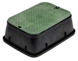 lot 595 image: NDS 14 in. x 19 in. Standard Valve Box Extension with ICV Overlapping Cover