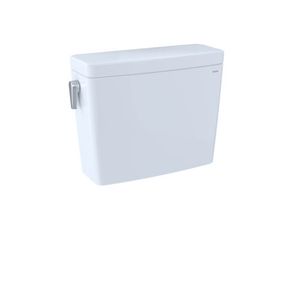 lot 603 image: TOTO Drake Two-Piece Elongated Dual Flush 1.6 And 0.8 GPF Toilet Tank With Washlet Auto Flush Compatibility -  Cotton White