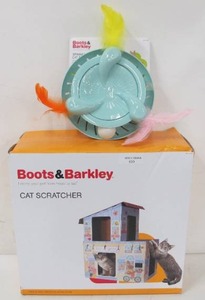 lot 620 image: Boots & Barkley Deluxe Cat Scratch House with Spinning Cat Toy