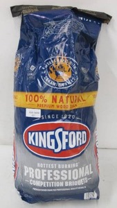 lot 621 image: Kingsford Professional Charcoal Briquets - 18 Lbs