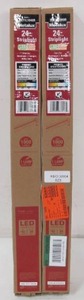 lot 623 image: 2-Pack Metalux 2 ft. 1-Light Linear White Integrated LED Ceiling Strip Light with 1050 Lumens, 4000K
