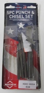 lot 634 image: Mayhew Tools Punch and Chisel Set