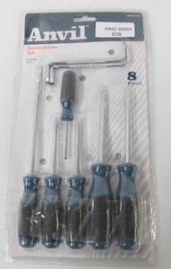 lot 638 image: Anvil Screwdriver Set (8-Piece)