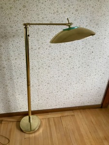 Vintage - Golden Floor Lamp w Dimmer