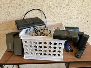 Wireless Keyboard  Speakers  Routers