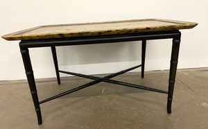 lot 11 image: Asian Style Mid-Century Modern Painted Coffee Table