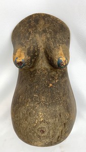 lot 26 image: Tribal African Makonde Fertility Body Mask - 18 Tall