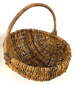 lot 50 image: Group of Four Primitive Hand-Woven Baskets