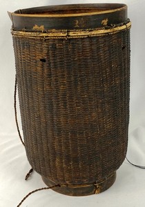 lot 56 image: Two Vintage Hand-Woven Baskets - from Borneo