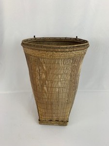 lot 59 image: Vintage Bamboo Gathering Basket