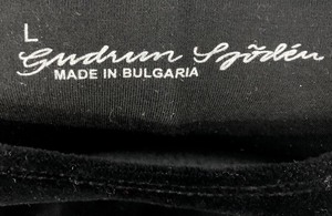 lot 144 image: Gudrun Sjoden Black Velvet Dress Size L