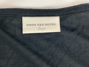 lot 155 image: Dries Van Noten Black Square Neck Blouse Size Large