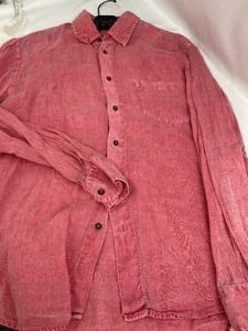lot 160 image: 120% Lino Rose Linen Shirt- Size S
