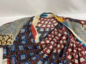 lot 161 image: Dries Van Noten Print Silk Dress - Made in Belgium- Size 42