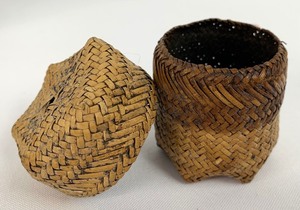 lot 61 image: Five Vintage Japanese Hand Woven Baskets