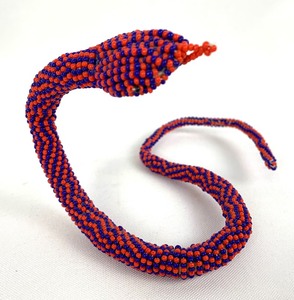 lot 91 image: Four Vintage African Beaded Animals
