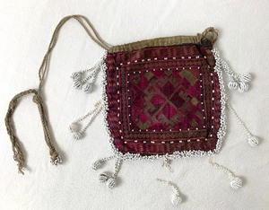 lot 134 image: Three Purses Two Vintage Central Asian and One Jamin Puech Contemporary Beaded Bag