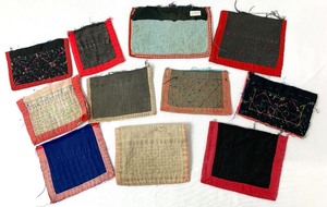 lot 137 image: Vintage Hmong Stitching Fragments, Set 2