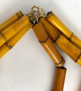 lot 179 image: Antique 3-Strand Bamboo Necklace
