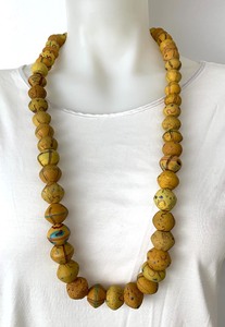lot 194 image: Antique Yellow Venetian King Beads - African Trade Beads